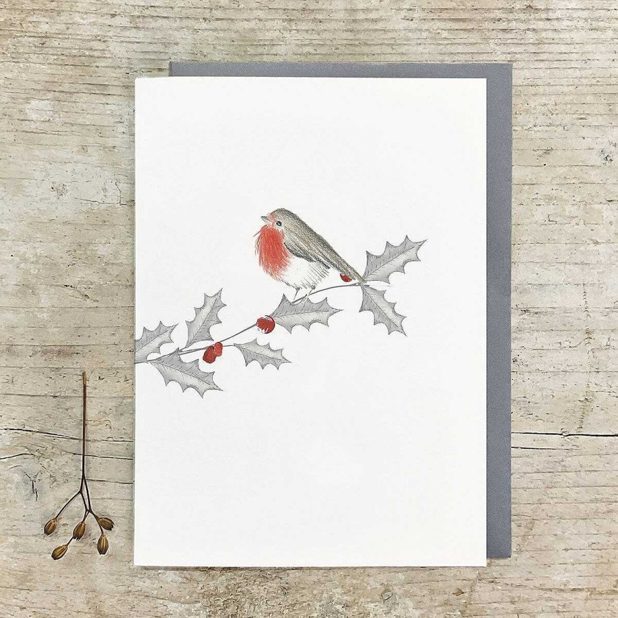 Inspirational | East of India East Of India Bird And Berry Robin Greetings Card