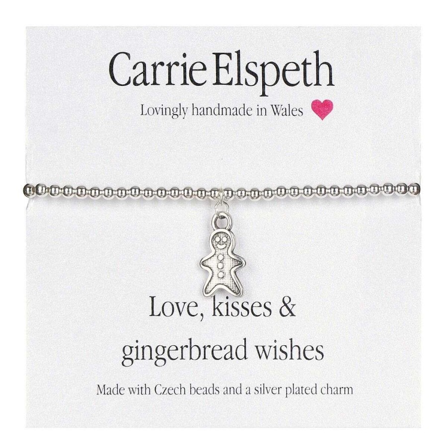 Bracelets | Carrie Elspeth Carrie Elspeth Gingerbread Wishes Sentiment Bracelet