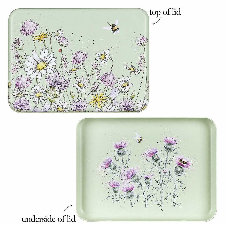 Kitchenware | Wrendale Wrendale 'The Country Set' Green Rectangular Tin