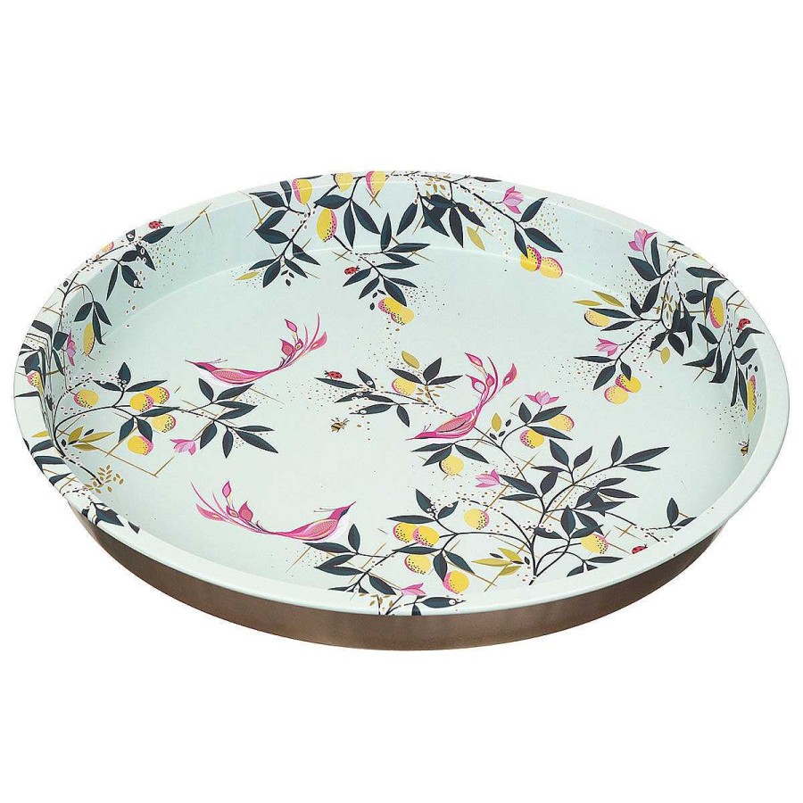 Tins & Trays | Sara Miller Sara Miller Duck Egg Orchard Birds Deepwell Tray