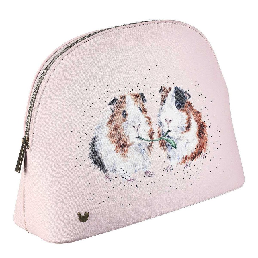 Make Up Bags | Wrendale Wrendale 'Lettuce Be Friends' Guinea Pig Large Cosmetic Bag