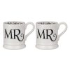 Mr & Mrs Gifts | Emma Bridgewater Emma Bridgewater Black Toast Mr & Mr Boxed Set Of Two Half Pint Mugs