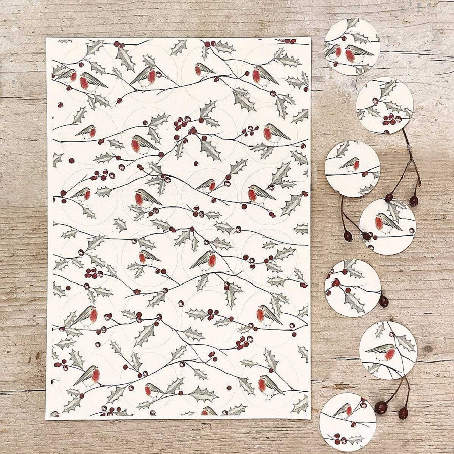 For Children | East of India East Of India Christmas Robin Sticker Sheet