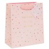 Gift Wrap | Glick Glick 'Welcome To The World' Pink Medium Gift Bag