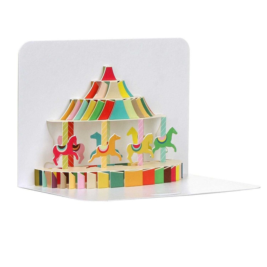 Cards For Children | The Art File The Art File Carousel 3D Greetings Card