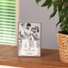 Photo Albums & Frames | Temptation Temptation Silver-Plated Narrow Ribbed Edge Frame 4X6