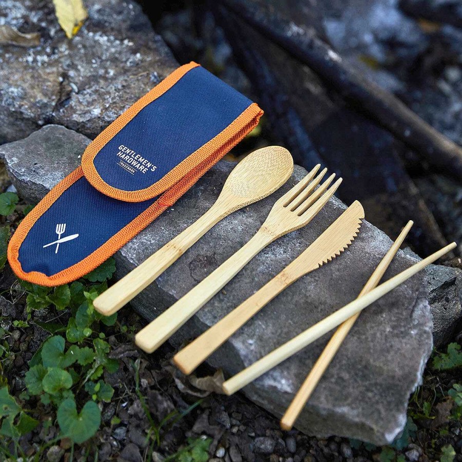 Outdoor | Gentlemen's Hardware Gentlemen'S Hardware Travel Bamboo Cutlery Set