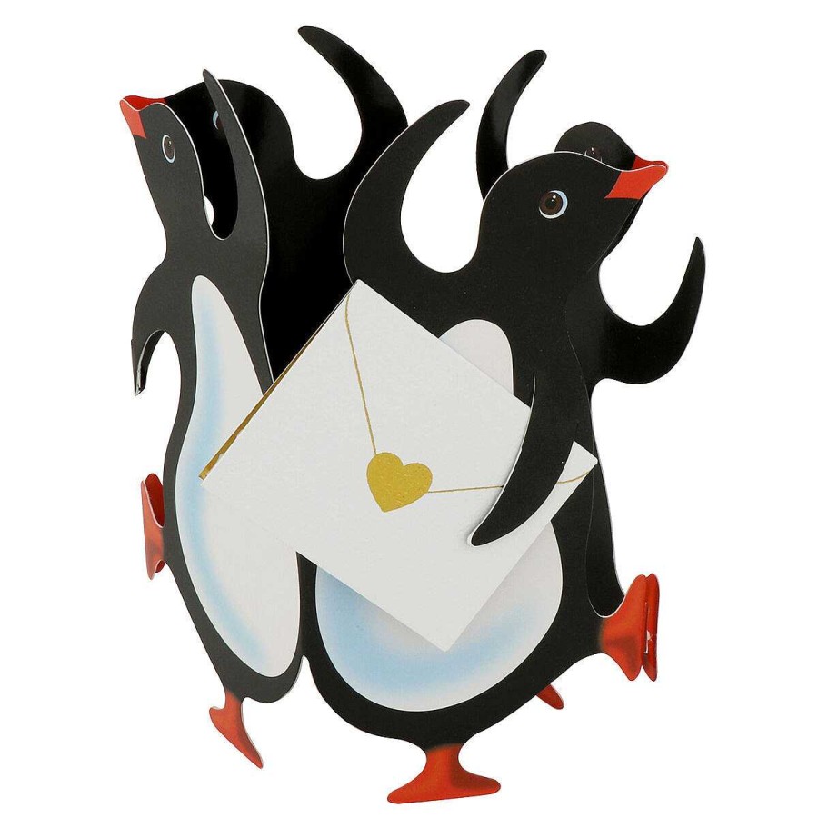 Cards For Her | Special Delivery Special Delivery Party Penguins 3D Greetings Card