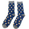 Styles | Mr Heron Mr Heron Navy Beer Men'S Bamboo Socks