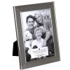 Photo Frames | Temptation Temptation Silver-Plated Wide Edge Triangle Design Photo Frame 5X7