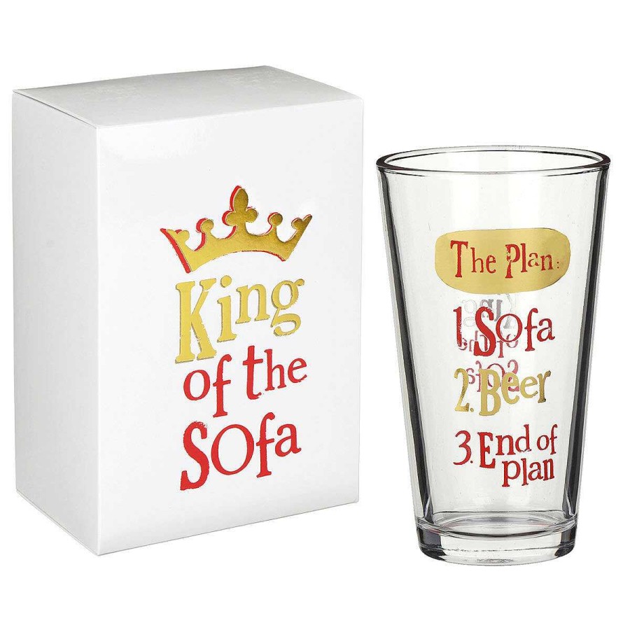 Glassware | The Bright Side The Bright Side King Of The Sofa Beer Glass