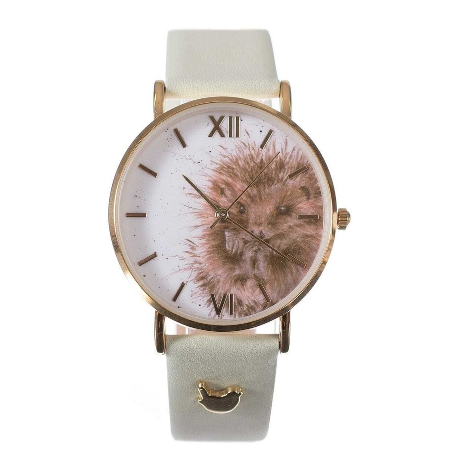 Watches | Wrendale Wrendale 'Awakening' Hedgehog Leather Watch