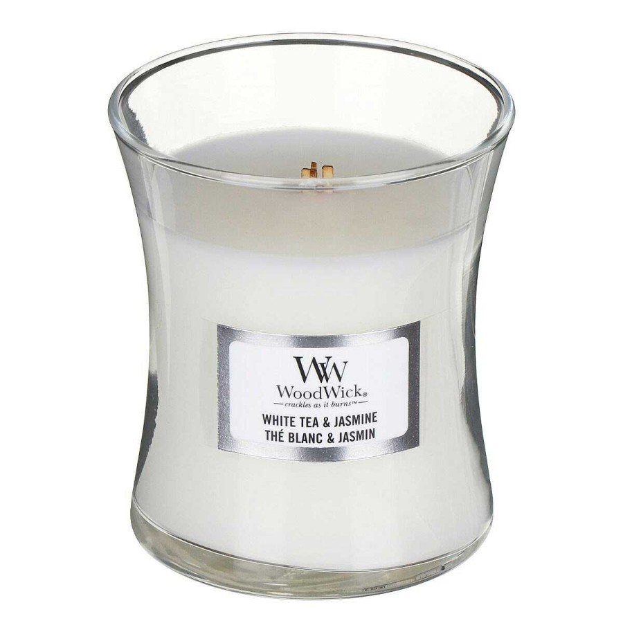 Glass Candles | WoodWick Woodwick White Tea & Jasmine Mini Hourglass Candle