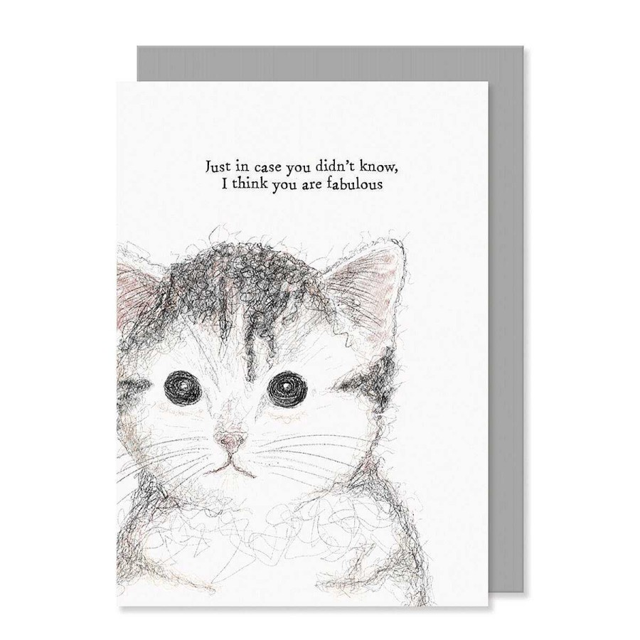 Romantic Cards | East of India East Of India 'I Think You Are Fabulous' Cat Card