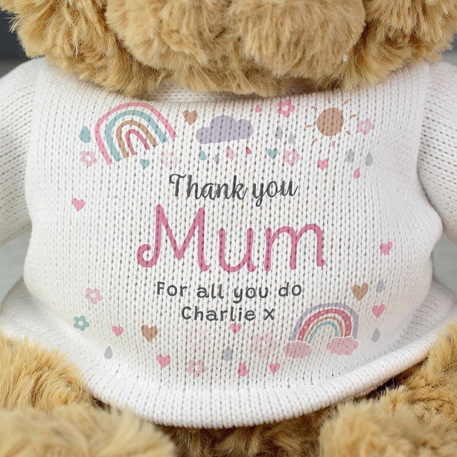 Personalised / Experience | Temptation Gifts Personalised Rainbows & Sunshine Teddy Bear