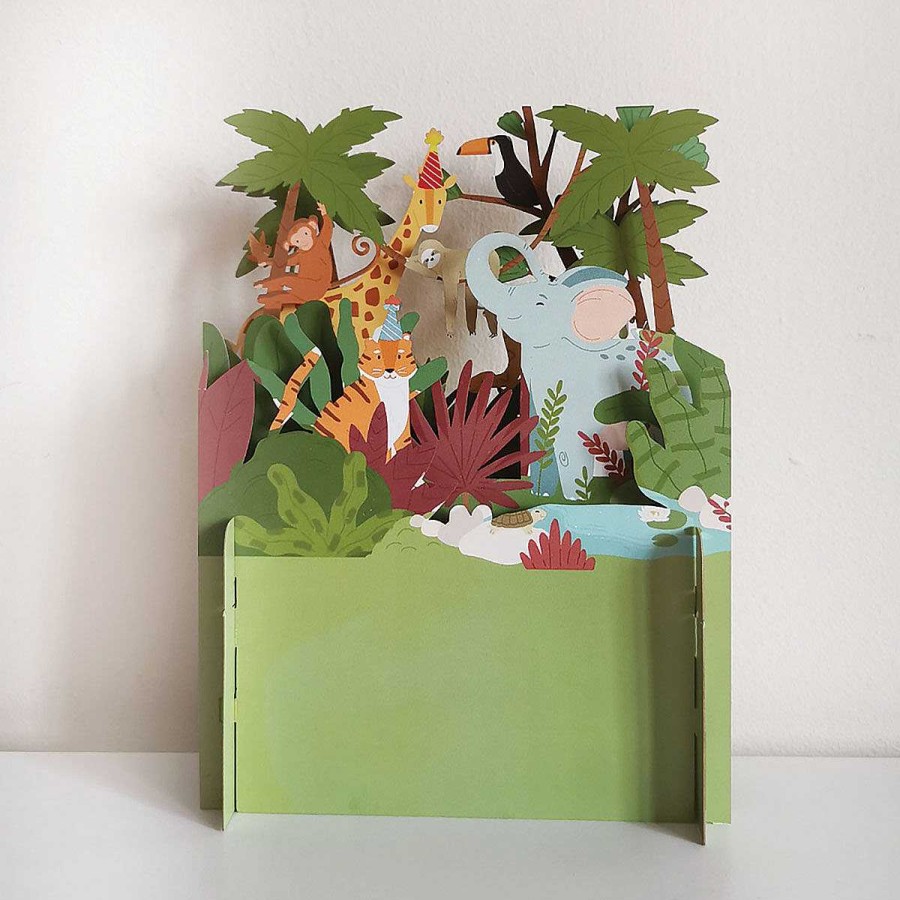 Animals & Birds Cards | Alljoy Design Alljoy Design Animals In The Jungle 3D Pop Up Card