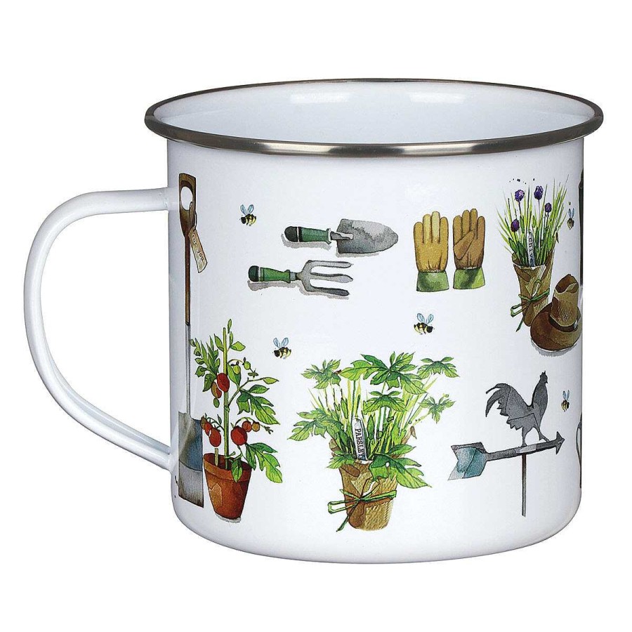 Gardening Accessories | Temptation Gifts Green Fingers Metal Mug