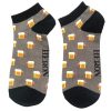 For Men | Mr Heron Mr Heron Grey Beer Men'S Bamboo Trainer Socks