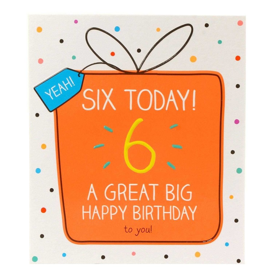 Age Cards | Happy Jackson Happy Jackson 6 Today Birthday Card