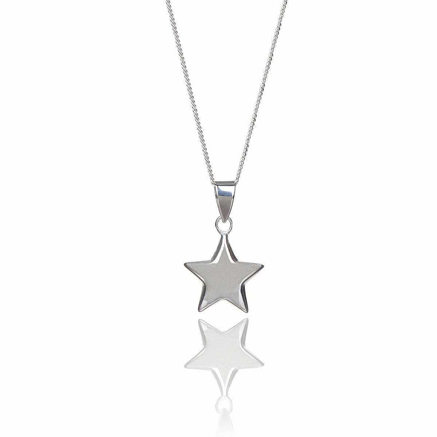 Keepsake Gifts | Elements Elements Small Puffed Star Boxed Silver Pendant