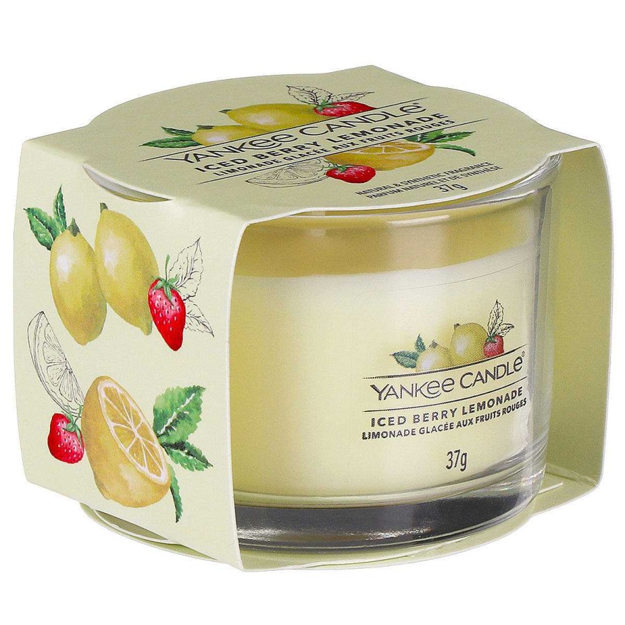 Votive Candles | Yankee Candle Yankee Candle Iced Berry Lemonade Single Signature Filled Votive