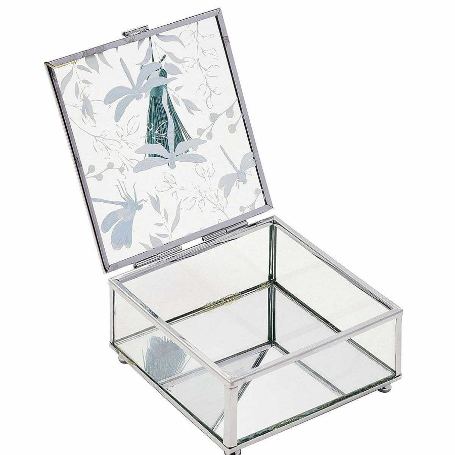 Keepsake Boxes | Widdop & Co Widdop & Co Sophia Glass Dragonfly Trinket Box