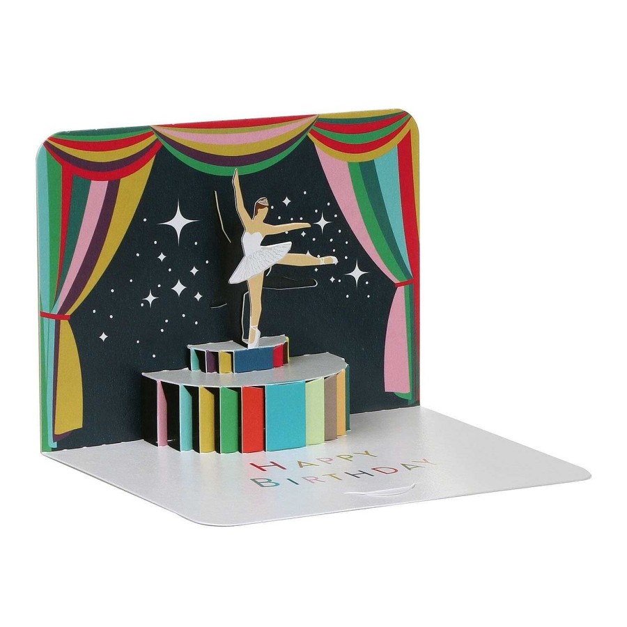 Cards For Children | The Art File The Art File Ballerina Happy Birthday 3D Card