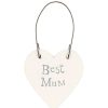 Mum | East of India East Of India Best Mum - 3Cm Little Heart On Wire