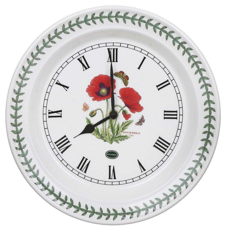 Clocks & Alarms | Botanic Garden Botanic Garden Poppy Wall Clock