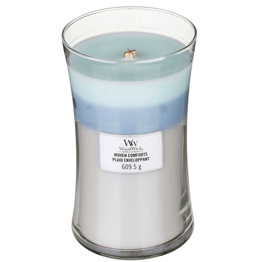 Glass Candles | WoodWick Woodwick Woven Comforts Large Trilogy Candle