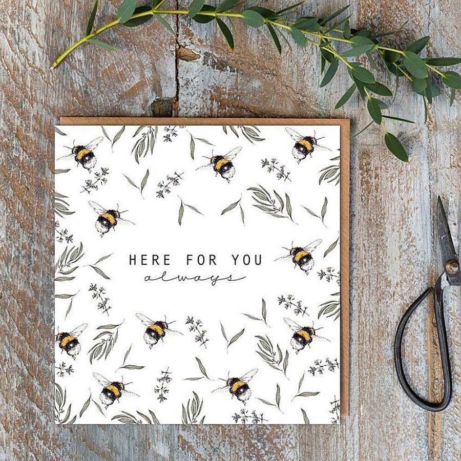 Sympathy | Toasted Crumpet Toasted Crumpet Bumblebee 'Here For You Always' Card