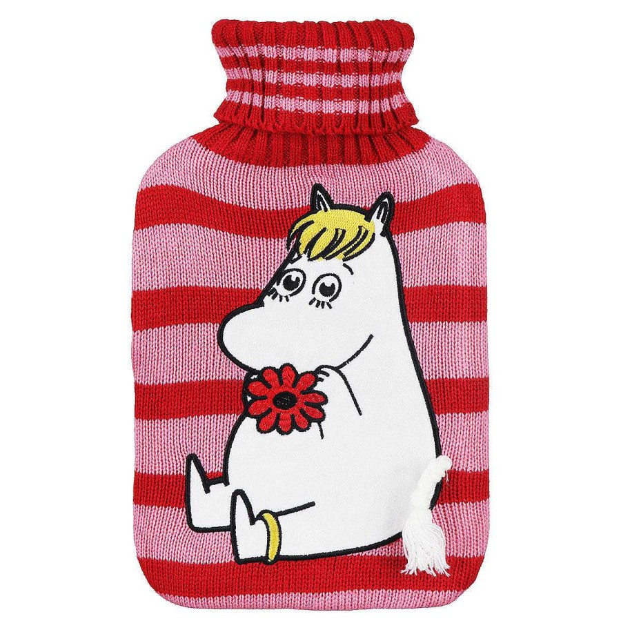 Warmers | House Of Disaster House Of Disaster Moomin Red Stripey Snorkmaiden Hot Water Bottle