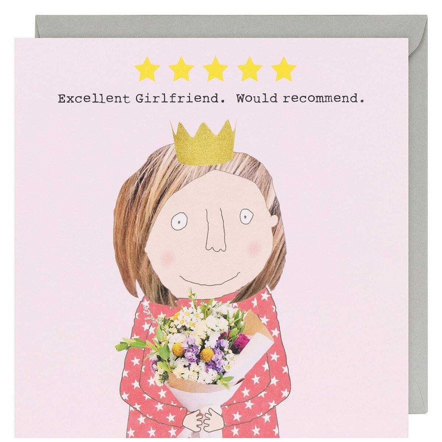 Romantic Cards | Rosie Made A Thing Rosie Made A Thing Five Star Girlfriend Greetings Card