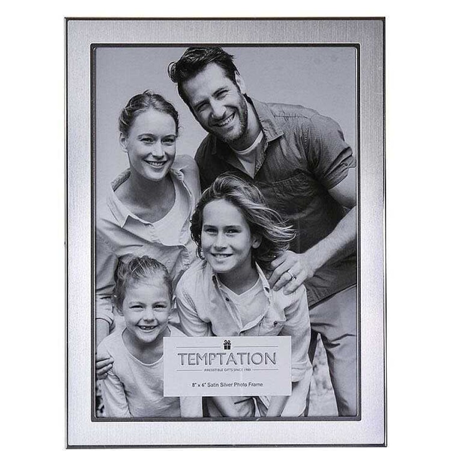 Photo Albums & Frames | Temptation Temptation Silver Edged Photo Frame 6X8