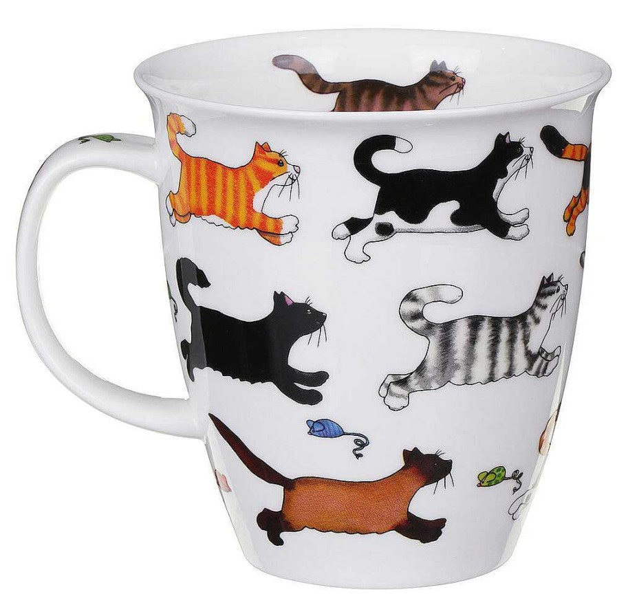 Pet Accessories | Dunoon Dunoon On The Run Cat Nevis Shaped Mug