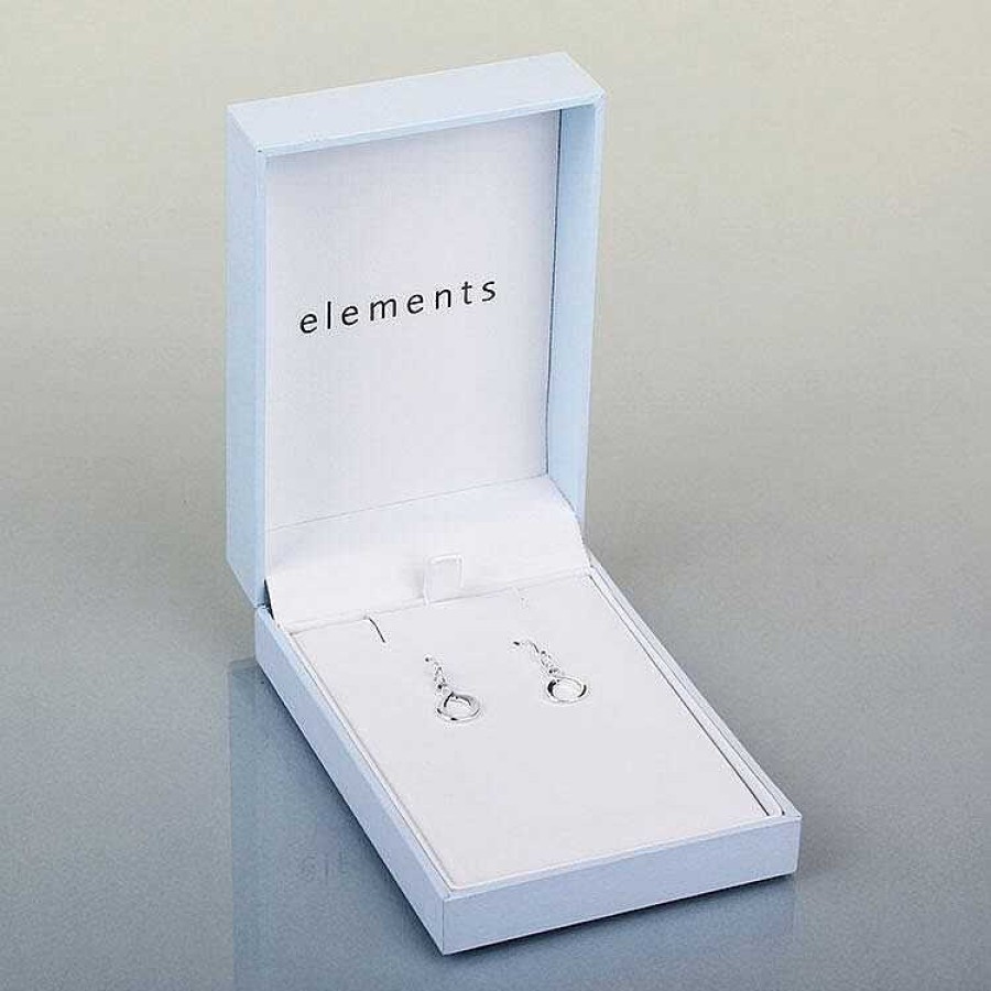 Anniversary | Elements Elements Infinity Loop Boxed Silver Earrings