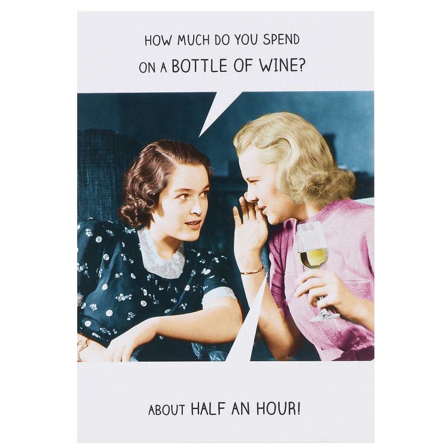 Funny Cards | Pigment Pigment Rib Ticklers 'Bottle Of Wine' Greetings Card