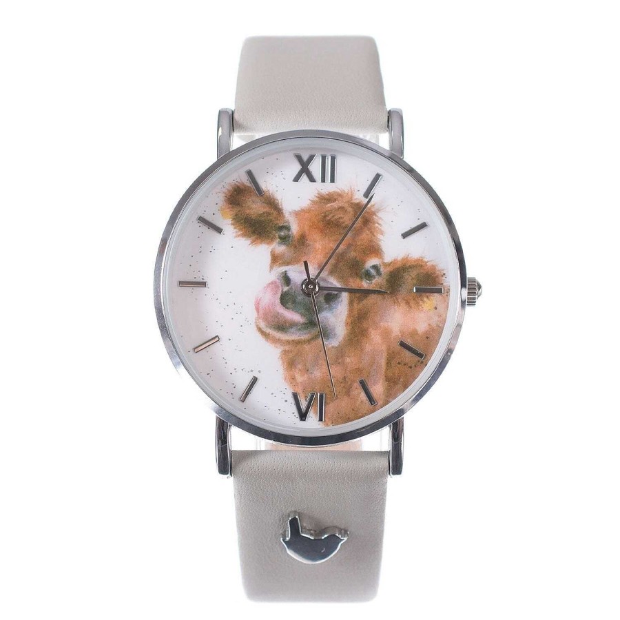 Watches | Wrendale Wrendale 'Moooo' Cow Leather Watch