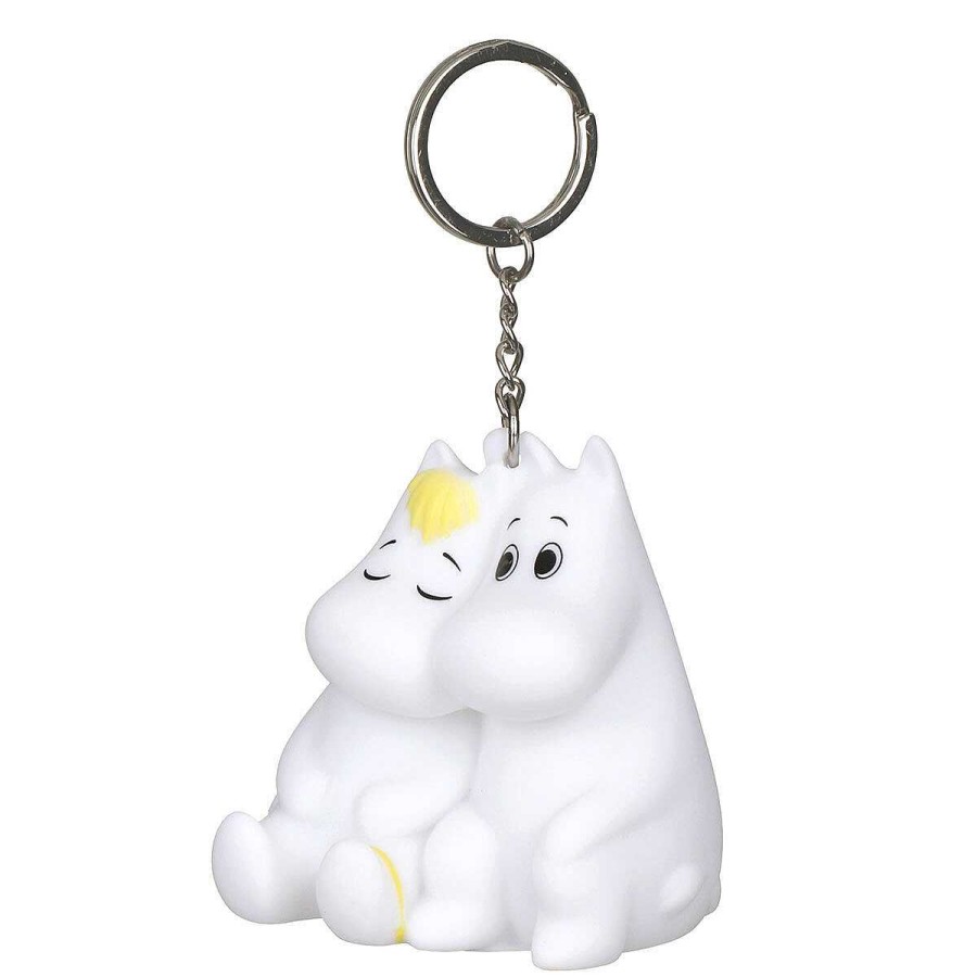 Lights & Sounds | House Of Disaster House Of Disaster Moomin & Snorkmaiden 'Love' Light Up Keyring