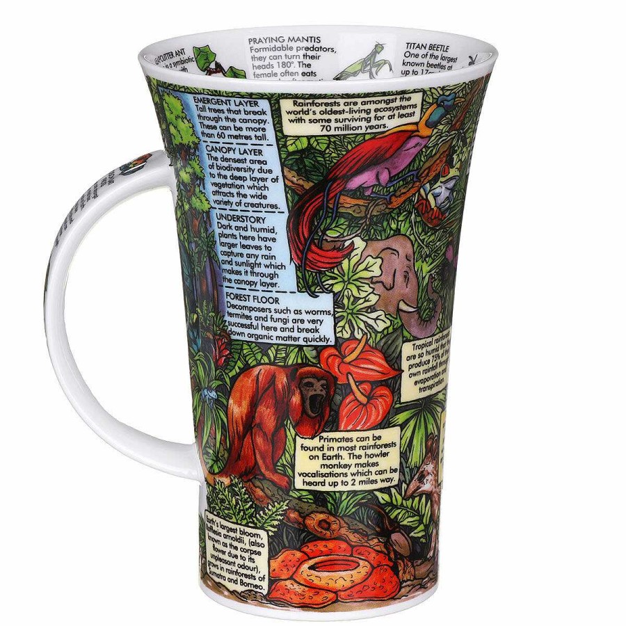 Mugs | Dunoon Dunoon Tropical Rainforests Glencoe Shape Mug