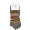 Styles | Mr Heron Mr Heron Grey Stripes Men'S Bamboo Trainer Socks