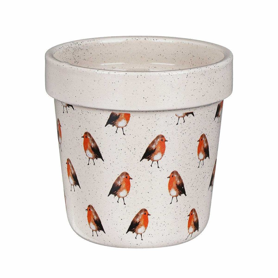 Planters | Widdop & Co Widdop & Co Country Living Robin Set Of Two Ceramic Planters