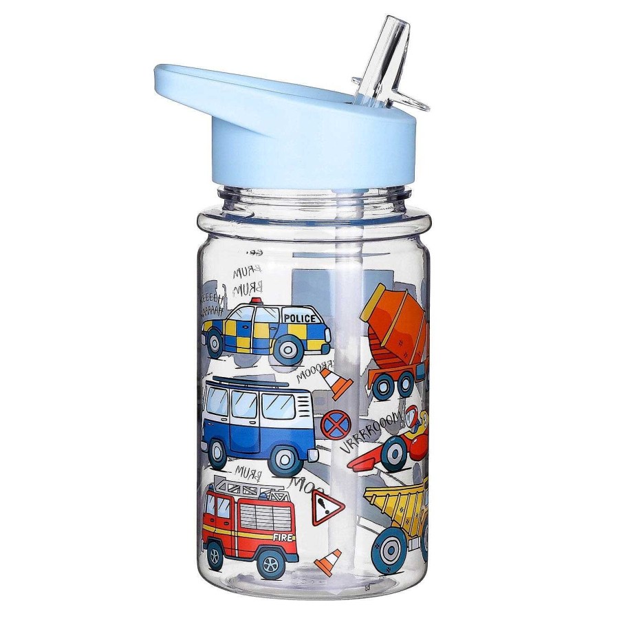 Water Bottles | Leonardo's Little Stars Leonardo'S Little Stars Vehicles Bottle With Straw