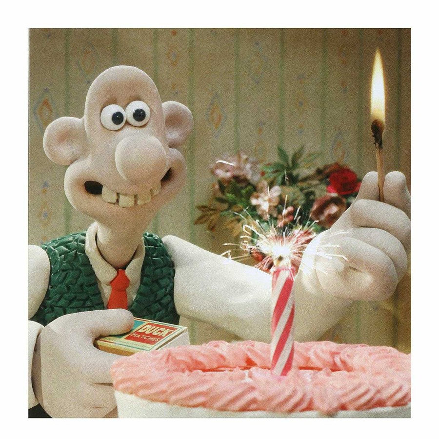 Tv & Book Characters Cards | Wallace & Gromit Wallace & Gromit 'Wallace With Cake' Birthday Card