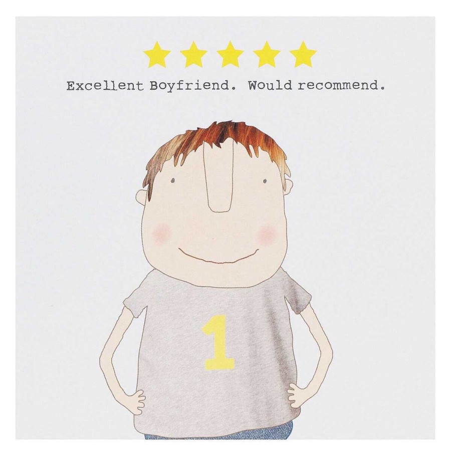 Romantic Cards | Rosie Made A Thing Rosie Made A Thing Five Star Boyfriend Greetings Card