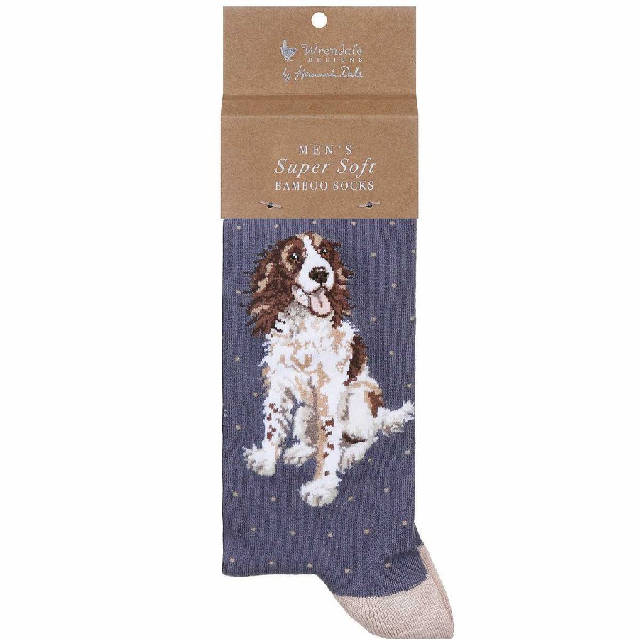 For Men | Wrendale Wrendale Willow Spaniel Men'S Bamboo Socks