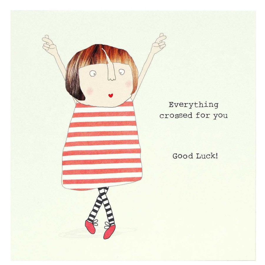 Good Luck | Rosie Made A Thing Rosie Made A Thing Everything Crossed Good Luck Card