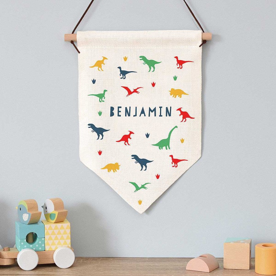 Home & Hobbies | Temptation Gifts Personalised 'Dinosaur' Hanging Banner