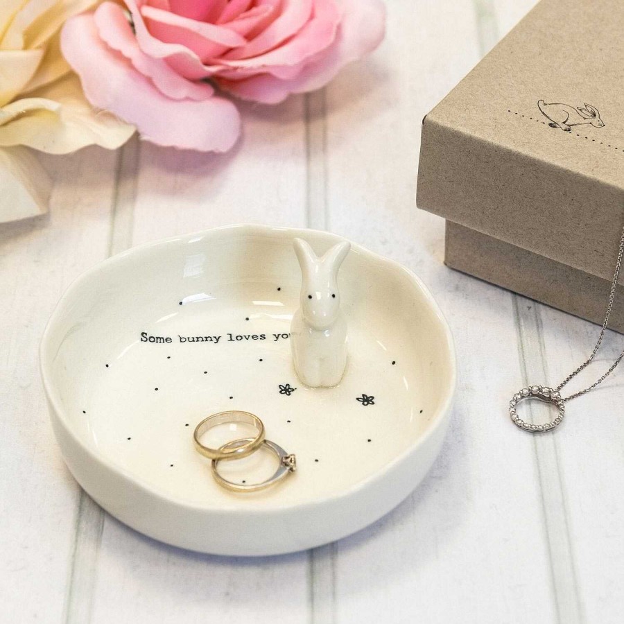 Jewellery Organisers | East of India East Of India 'Some Bunny Loves You' Boxed Jewellery Dish