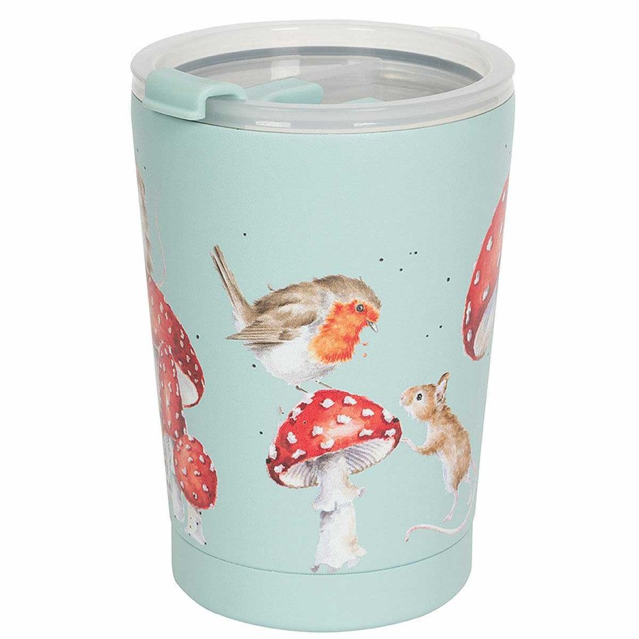 Travel Mugs | Wrendale Wrendale 'Fairy Ring' Mouse And Hedgehog Thermal Travel Cup